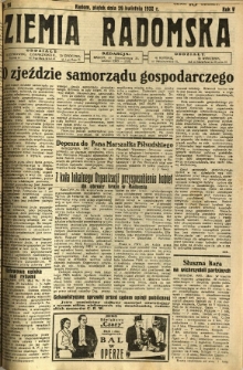 Ziemia Radomska, 1932, R. 5, nr 98