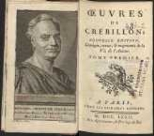 Oeuvres de Crébillon. Nouv. éd. T.1