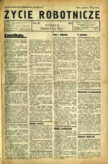 Życie Robotnicze, 1934, R. 12, nr 6