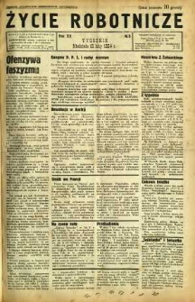 Życie Robotnicze, 1934, R. 12, nr 9