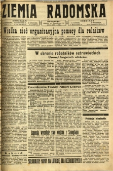 Ziemia Radomska, 1932, R. 5, nr 107