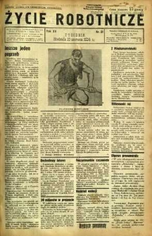 Życie Robotnicze, 1934, R. 12, nr 31