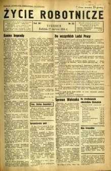 Życie Robotnicze, 1934, R. 12, nr 32