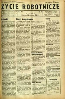 Życie Robotnicze, 1934, R. 12, nr 33