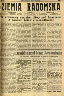 Ziemia Radomska, 1932, R. 5, nr 110