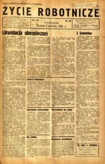 Życie Robotnicze, 1934, R. 12, nr 45