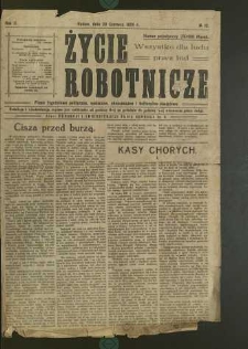 Życie Robotnicze, 1924, R. 2, nr 12