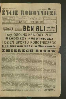 Życie Robotnicze, 1927, R. 5, nr 22