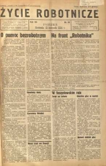 Życie Robotnicze, 1934, R. 12, nr 60