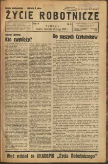 Życie Robotnicze, 1933, R. 11, nr 9