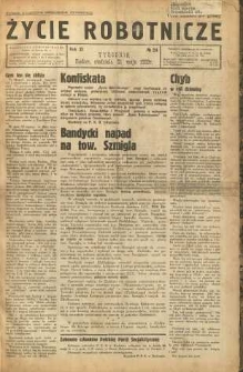 Życie Robotnicze, 1933, R. 11, nr 24