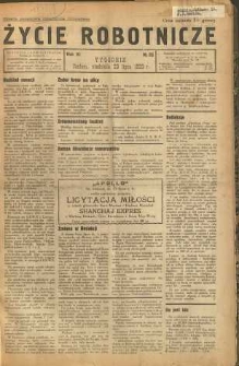Życie Robotnicze, 1933, R. 11, nr 38
