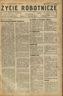Życie Robotnicze, 1933, R. 11, nr 46