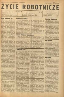 Życie Robotnicze, 1933, R. 11, nr 59
