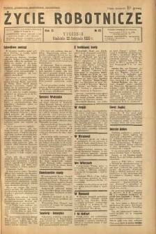 Życie Robotnicze, 1933, R. 11, nr 63