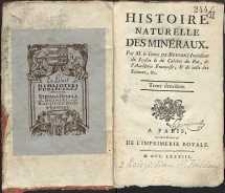 Histoire naturelle des mineraux. T. 2