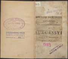 O sukcessyi tronu w Polszcze rzecz krótka