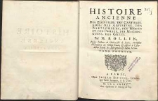 Histoire ancienne des Egyptiens, des Carthaginois, des Assyriens, des Babyloniens, des Medes et des Perses, des Macedoniens, des Greces. T. 1