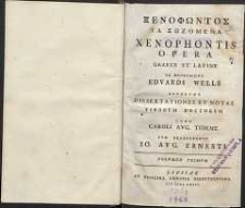 Xenofontos Ta Sozomena = Xenophontis Opera Graece et latina. Vol.1