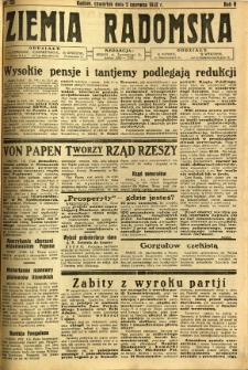 Ziemia Radomska, 1932, R. 5, nr 123