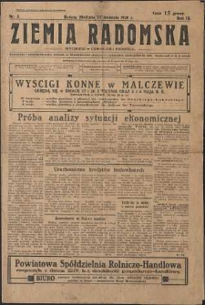 Ziemia Radomska, 1930, R. 3, nr 3