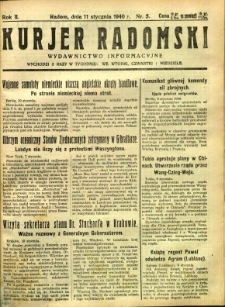 Kurier Radomski, 1940, R. 2, nr 5