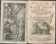 Rituum qui olim apud Romanos obtinuerunt, succincta explicatio [...]