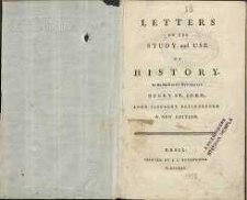 Letters in the study of history