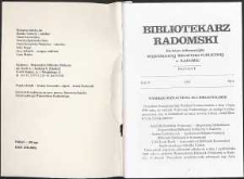 Bibliotekarz Radomski, 1996, R. 4, nr 4