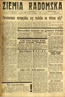 Ziemia Radomska, 1932, R. 5, nr 134