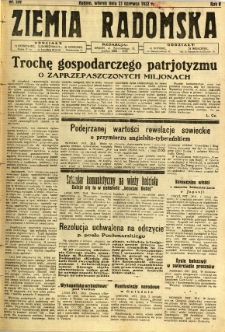 Ziemia Radomska, 1932, R. 5, nr 139