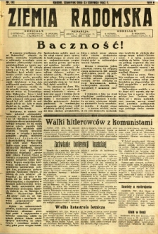 Ziemia Radomska, 1932, R. 5, nr 141