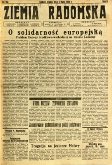 Ziemia Radomska, 1932, R. 5, nr 153