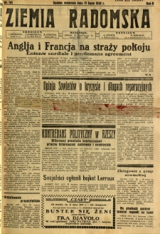 Ziemia Radomska, 1932, R. 5, nr 161