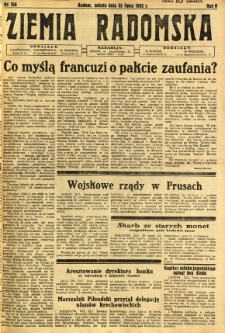 Ziemia Radomska, 1932, R. 5, nr 166