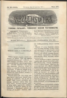 Wszechświat : Tygodnik popularny, poświęcony naukom przyrodniczym, 1901, T. 20, nr 26