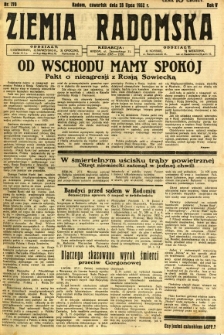 Ziemia Radomska, 1932, R. 5, nr 170