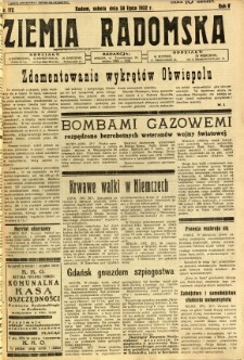 Ziemia Radomska, 1932, R. 5, nr 172