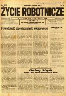 Życie Robotnicze, 1945, R. 18, nr 12