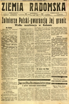Ziemia Radomska, 1932, R. 5, nr 179