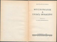 Wychowanie a ustrój społeczny