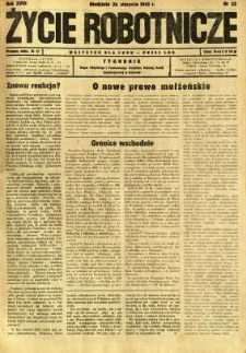Życie Robotnicze, 1945, R. 18, nr 22