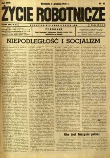 Życie Robotnicze, 1945, R. 18, nr 35