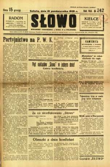 Słowo, 1929, R. 8, nr 242