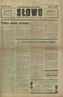 Słowo, 1930. R. 9, nr 57