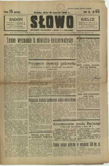 Słowo, 1930. R. 9, nr 65