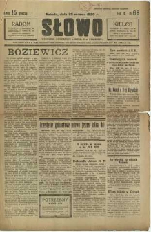 Słowo, 1930. R. 9, nr 68