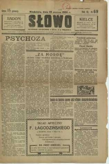 Słowo, 1930. R. 9, nr 69