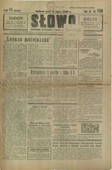 Słowo, 1930. R. 9, nr 158
