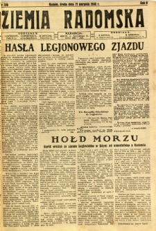 Ziemia Radomska, 1932, R. 5, nr 186